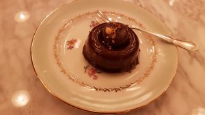 Photo of hazelnut cake with Gianduja chocolate heart