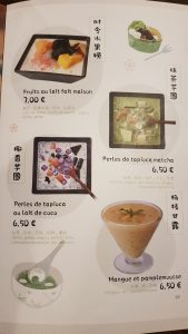 Photo of Menu of Salon de Thé Chinois, Matcha 初代 Desserts