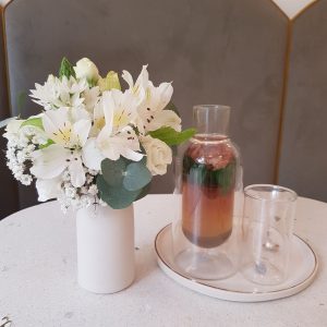 Photo of Moroccan mint tea with roses at Maison Gazelle
